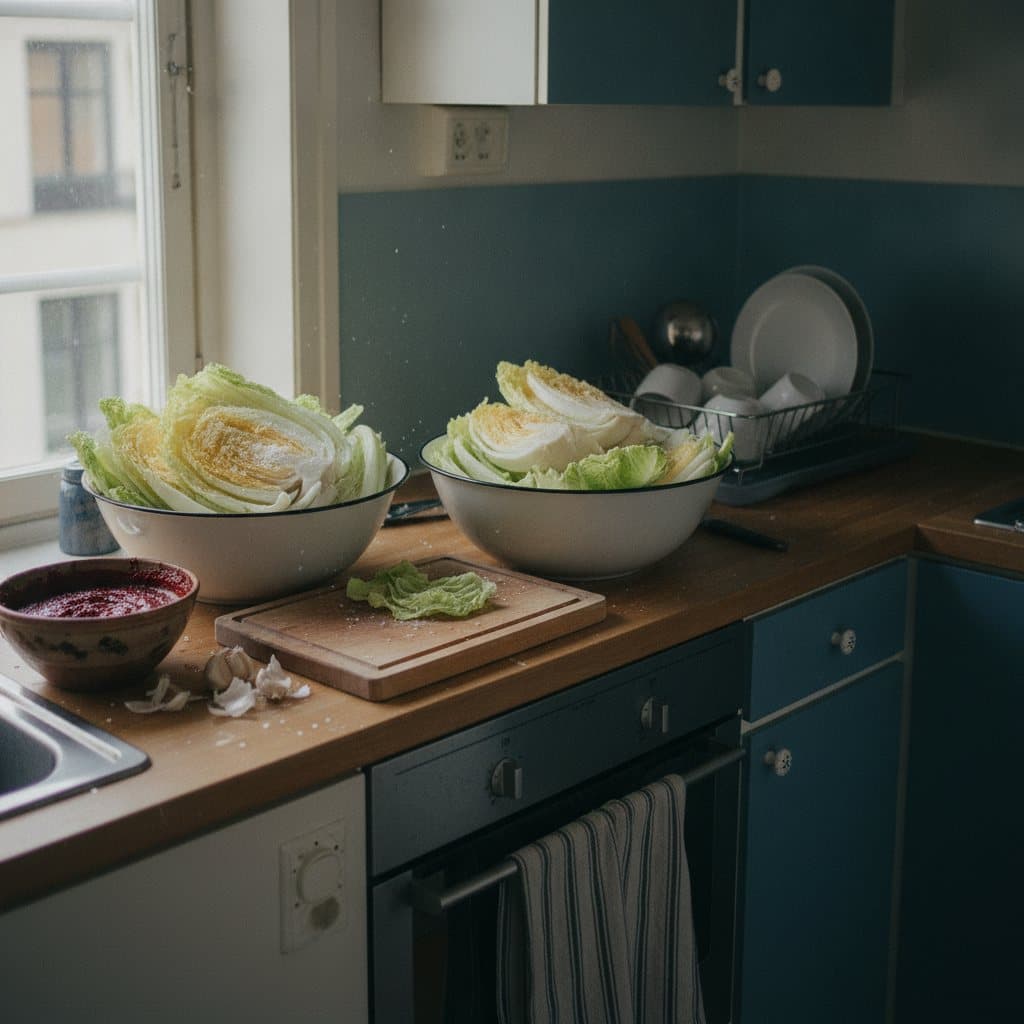 Köket en kimchi-dag